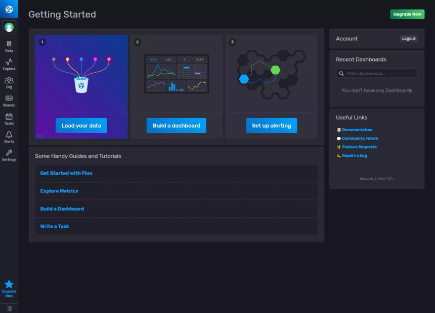 Operar InfluxDB 2 desde la consola con Flux