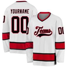Custom Hockey Jersey Printed Stitched Personalized Name Number Logo Sports Hockey Long Sleeve for Men Women Youth