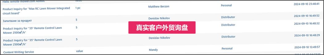WordPress外贸建站 - 真实客户询盘案例