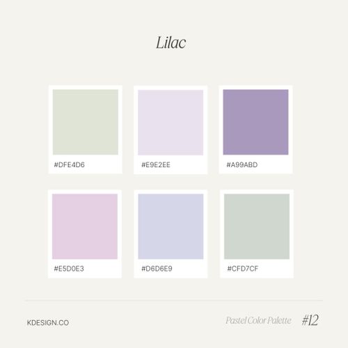 purple, green and muted lavender pastel color palette
