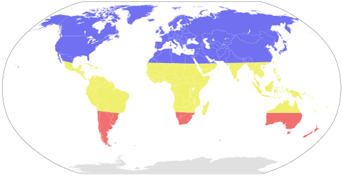 influenza seasonal risk areas
