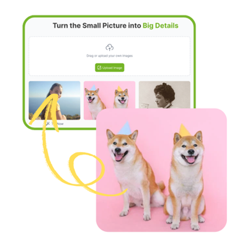 AI Image Upscaler: Step 1: Upload the Image You Want to Enlarge