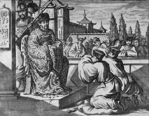 A Chinese Provincial Governor, illustration from a description of Embassies to China, 1690