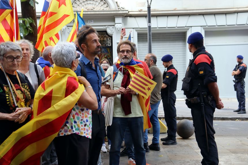 Entitats independentistes al voltant de la Sagrada Família / ACN