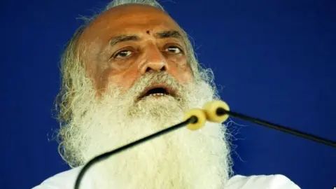 AFP Asaram Bapu at one of his sermons