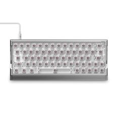 IQUNIX EV63 Hall Effect Magnetic Gaming Keyboard 60% | Rapid Trigger, Adjustable Actuation for FPS Gamers | Hot Swap, SOCD, RGB, Full Aluminum Case (Silver Blade)