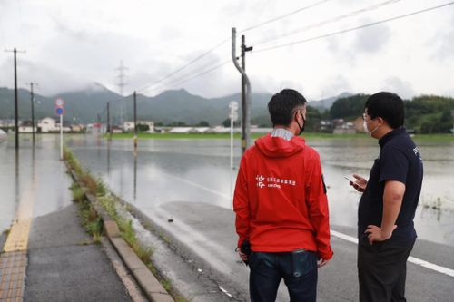 広島豪雨での三原市沼田東地区の様子