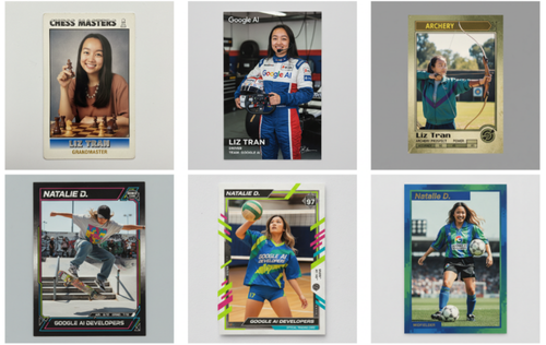 ai-generated sports cards created with nano banana