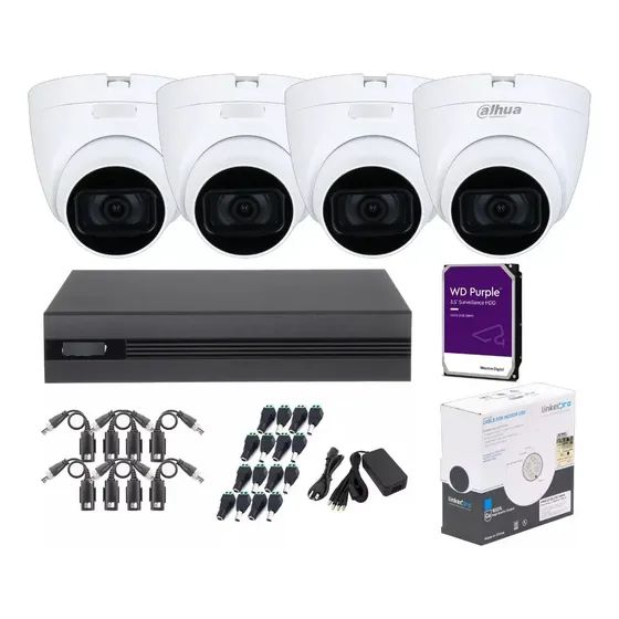 Kit de cámaras de seguridad con materiales incluido