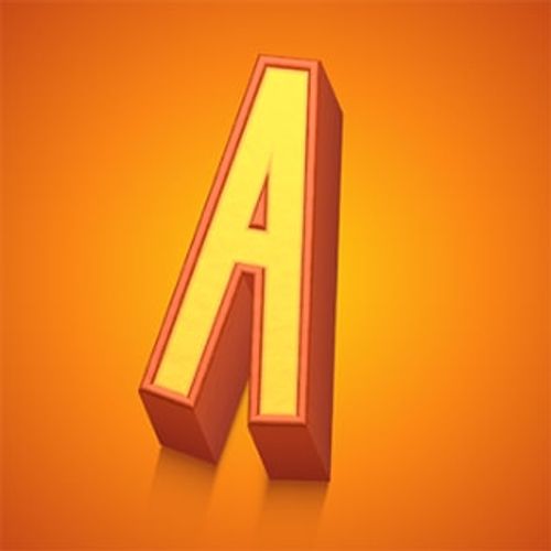 3D text created in the Art Text app.