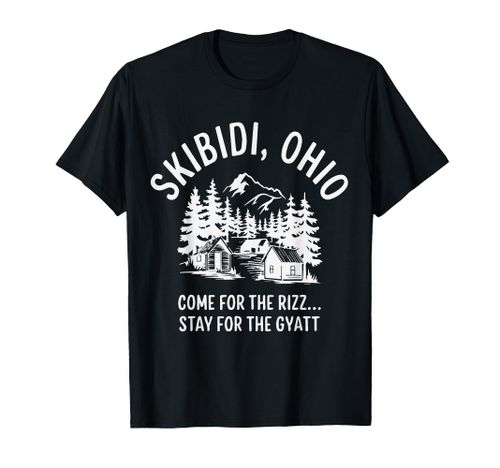 Funny Skibidi Ohio Rizz Toilet Skibidi Gyatt Skibidi Meme T-Shirt