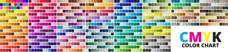 CMYK Color Chart. Color Palette. Color Template Chart for your design. Print Test Page. Color Numbers or Names. CMYK Pantone. Vector color palette - 07.eps