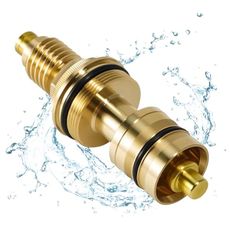 LEAPTREND 47310000 3/4" Chrome Thermo-Element Universal Brass, Fit for Grohe Thermostatic Shower Paraffin Cartridge Valve, Repair Parts & Thermostatic Systems, Precise Temperature Control