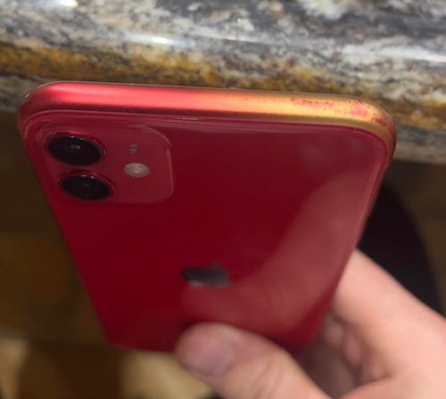 r/iphone - Looks like the red iPhone 11 is secretly yellow underneath