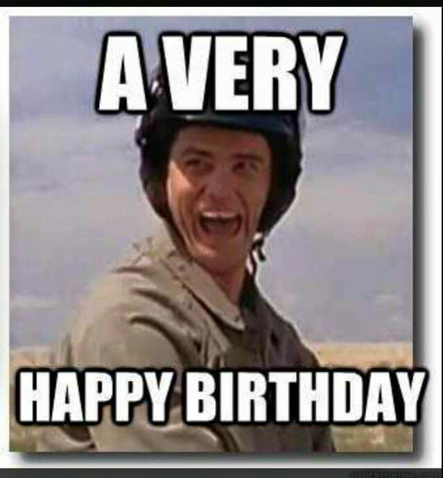 a man wearing a helmet with the caption happy birthday