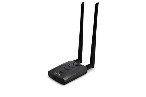 【Nueva versión tipo C WiFi USB】 ALFA AWUS036ACH Adaptador inalámbrico Wi-Fi de banda dual AC1200 de largo alcance con 2 antenas externas de 5dBi - 2.4GHz 300Mbps/5GHz 867Mbps - 802.11ac y A, B, G, N
