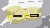 UK weather: Met Office warning extended after UK hit by thunderstorms and heavy rain | UK News | Sky News