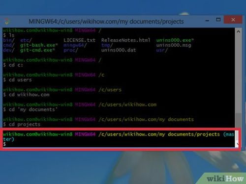 Step 2 Navigate to your projects directory.