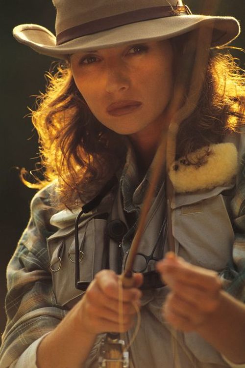 Woman fishing in nature FREE Stock Photo, fishing, nature, woman picture