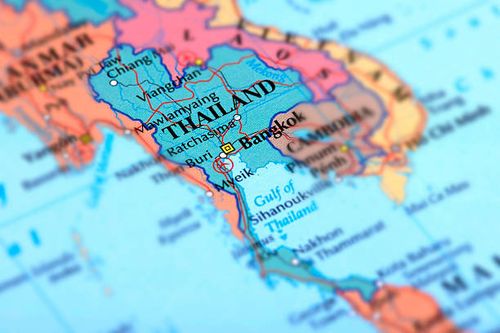 thailand - bangkok map stock pictures, royalty-free photos & images