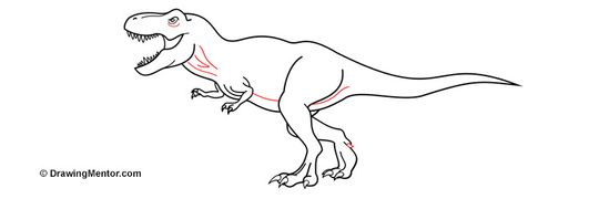 how to draw a dinosaur