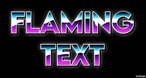 Flaming Text Text effect