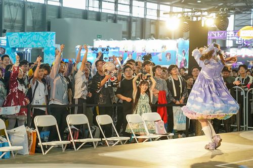 A content creator hosts an event during the 2019 BilibiliWorld exhibition in Shanghai, Oct. 5, 2019. People Visual
