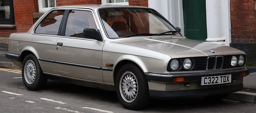 1986–1987 BMW E30/2. In 1986, the E30 received an aerodynamically improved front bumper that extends further downward.