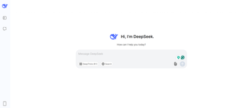 DeepSeek AI interface displaying its advanced image generation model, helping users leverage AI for text-based queries and creative tasks in the tech industry