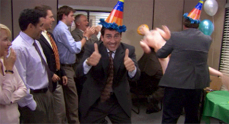 An awesome birthday party at the office