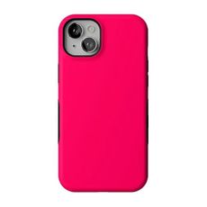 Casely iPhone 15 Case | Think Pink | Solid Neon Pink | Compatible with MagSafe | Bold Protective Design