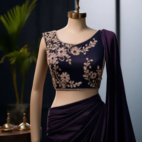 Blouse designing course — hand crafted blouse pattern work