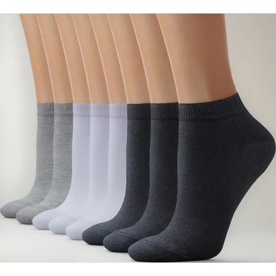 Pack 12 Pares De Soquetes Medias De Algodon Unisex Surtido Unisex 40 - 45