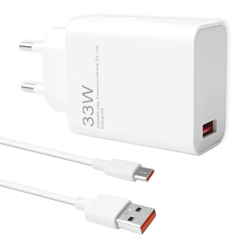 Cargador de pared a USB-a 33w