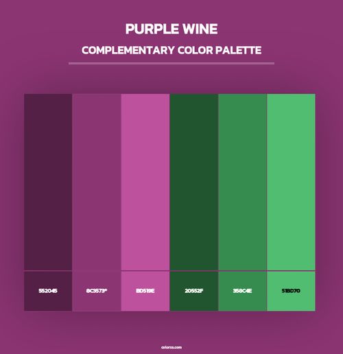 Purple Wine - Complementary Color Palette