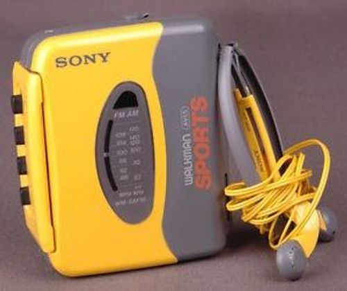 r/nostalgia - The yellow Sony “Sports” Walkman