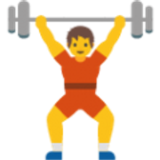 emoji 🏋 | person lifting weights | blobmoji | 120 x 120