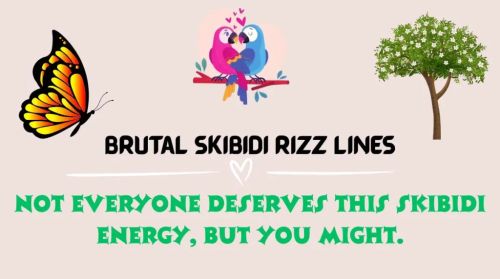 Brutal Skibidi Rizz Lines