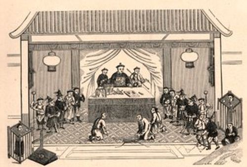 Christian persecution: preparations for the martyrdom of the French missionary priest Augustus Chapdelaine in Sy-lin-hien, China on February 27
