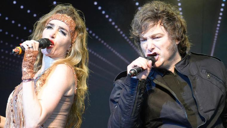 Javier Milei y Fátima Flores.&nbsp;