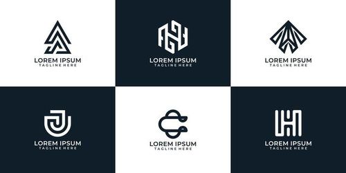 Set of abstract logo vector design inspiration