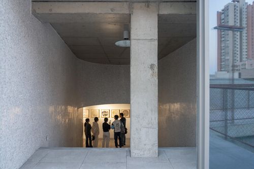 Wuyang Cultural Station / WAU Design - Interior Photography, Concrete