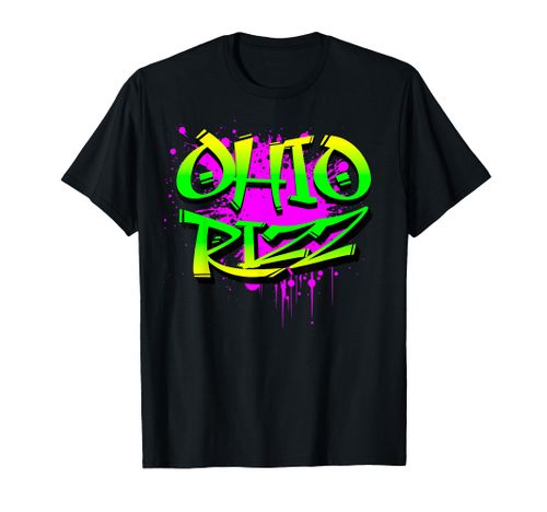 Funny Ohio Rizz Ironic Meme Graffiti Rizzler Brainrot Quote T-Shirt