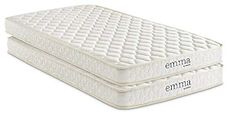 Modway Emma 6" Twin Mattress Foam Set of 2, White