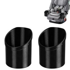 for Graco Car Seat Cup Holder PRO for Graco 4Ever DLX | Enlarged 77.5mm Fit for Kids Water Bottles | Easy Install Durable Replacement (2pc)