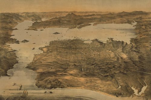 Historical Map of San Francisco, CA - 1868, image 1, World Maps Online