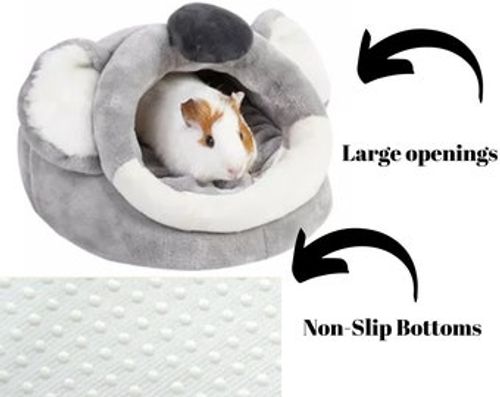 Small Pet Bed, Guinea Pig Bed, Koala Shaped Pet Bed for Guinea Pigs, Rats, Small Pets