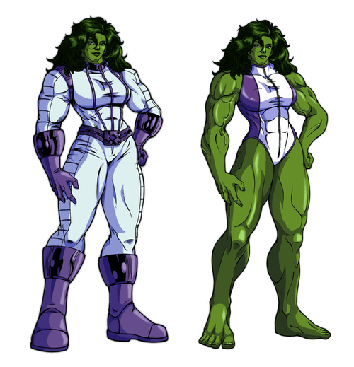 r/shehulk - Just wanted to share these picture of She-Hulk that I drew about 10 years ago. Hope you'll all enjoy them.