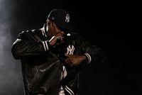 Jay-Z Celebrates ‘The Blueprint’ 25th Anniversary With Eminem, Pharrell Williams and Slick Rick at Yankee Stadium - Variety