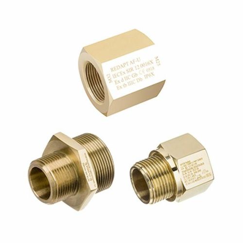 2"NPT X M40 EXDE BRASS NICKEL PLATED RED , 24156